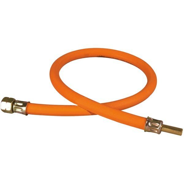 Gas hose 1.2m 1/4" nut for 8mm nipple blister