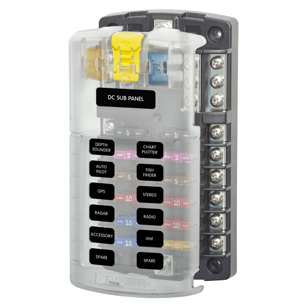 Blue Sea Fuse Box 12 Pcs with minus