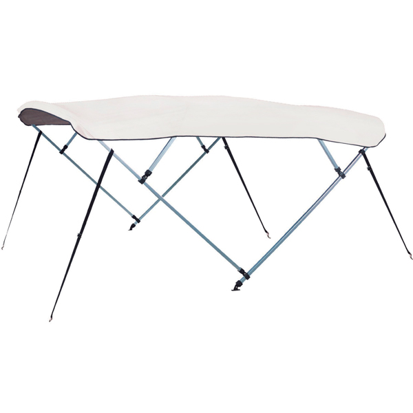 Bimini top 3-arm alu. rør ø25mm hvid l180 b200-210 h110cm