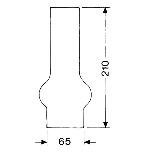 DHR Lamp Glass 20 x 210mm