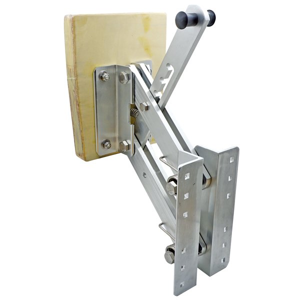 Motorhebebock max 45 kg Aluminium mit Holzplatte