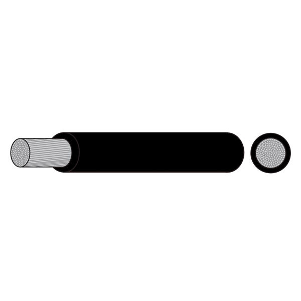 1852 professional marine cable tinned black 16mm2 10m