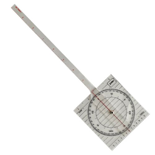 Kurslineal Acryl klar Maße Grundfläche 136 x 144 mm L:440 mm