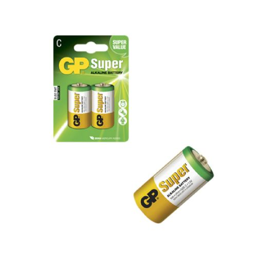 GP Super Alkaline 2-pack LR 14 - C 1.5V 25.4x49.5mm