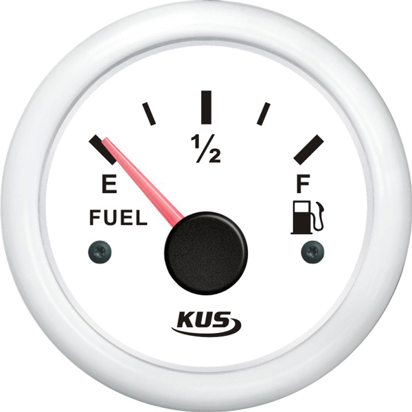 Kus fuel gauge white 0-190ohm 12/24v