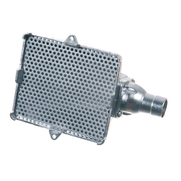 Bottom strainer 115 x 100 ø25mm horizontal