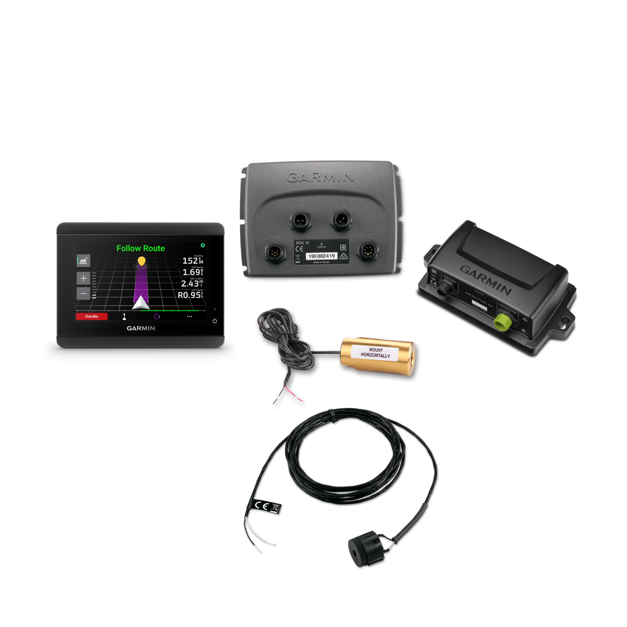 Garmin Reactor 40 hydraulisk autopilot Med GHC™ 50 autopilotinstrument