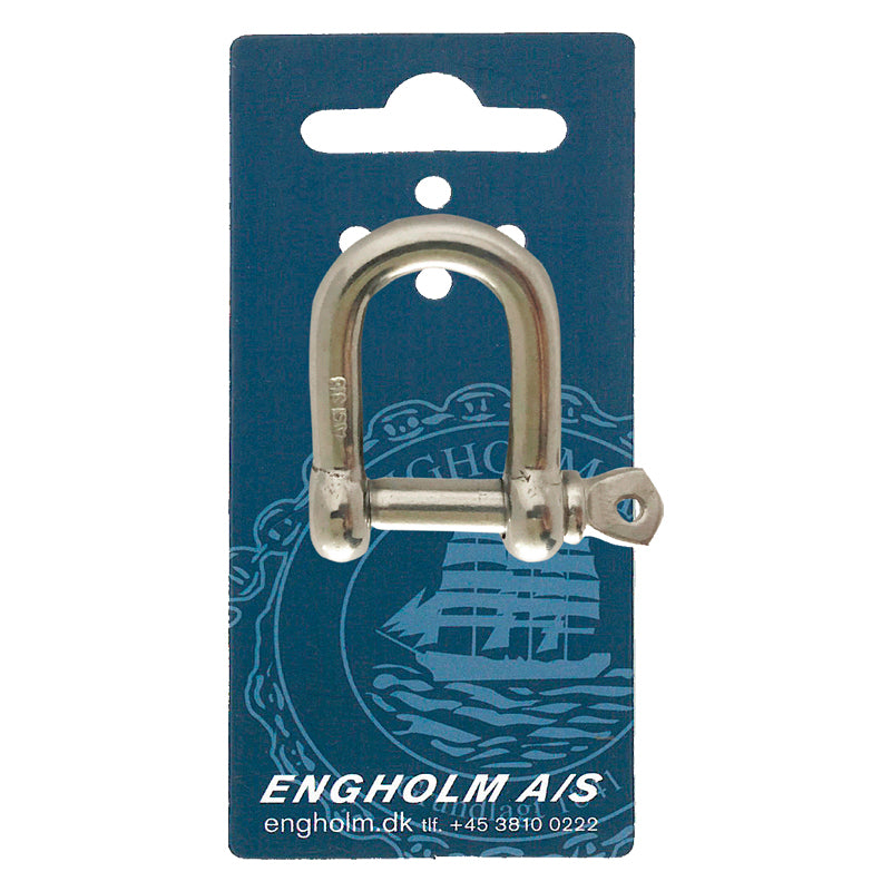 Sjækel 5 mm D rustfri AISI 316 brudstyrke 1000 kg 2 stk