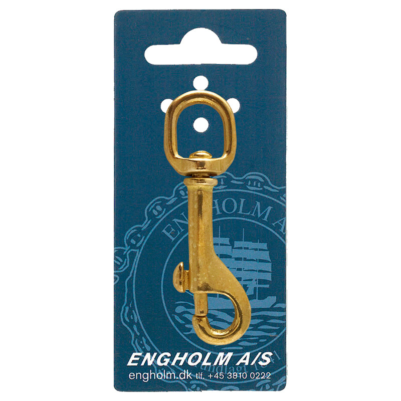 Karabinhage Mess M/Svirvel 225 B rundt Øje: 16 mm