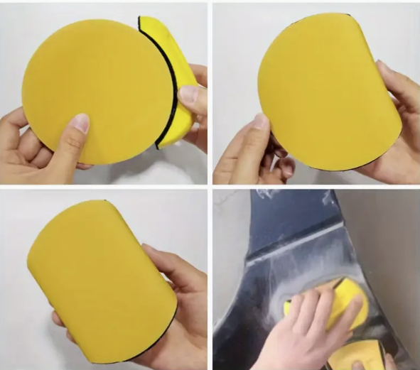 Handschleifklotz für Klett-Schleifscheiben