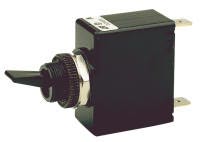 Watski automatsikring 16A med vipp – resetbar sikring til 12V/24V