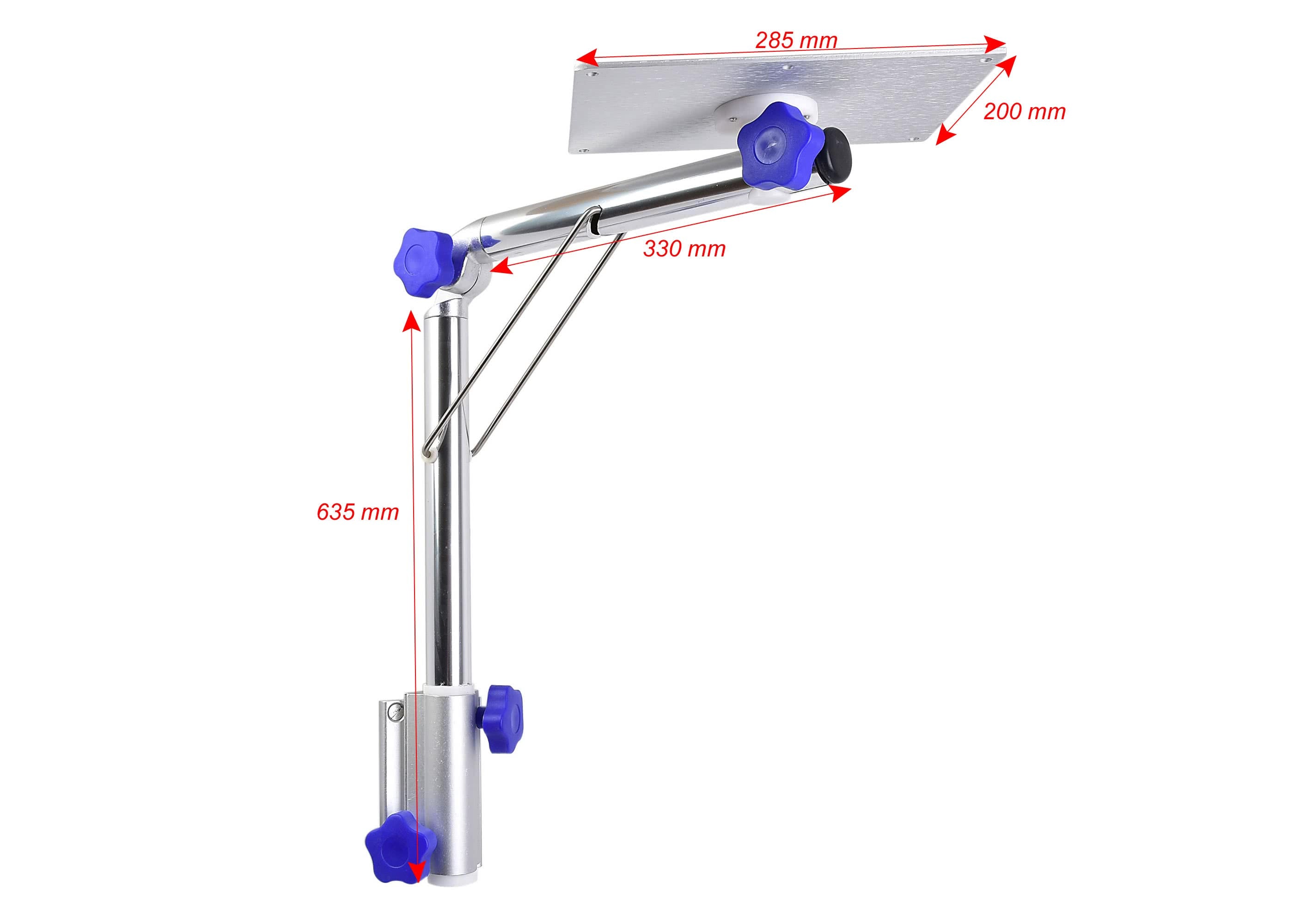 Aluminum cockpit table - easy to fold away (FRAME ONLY)