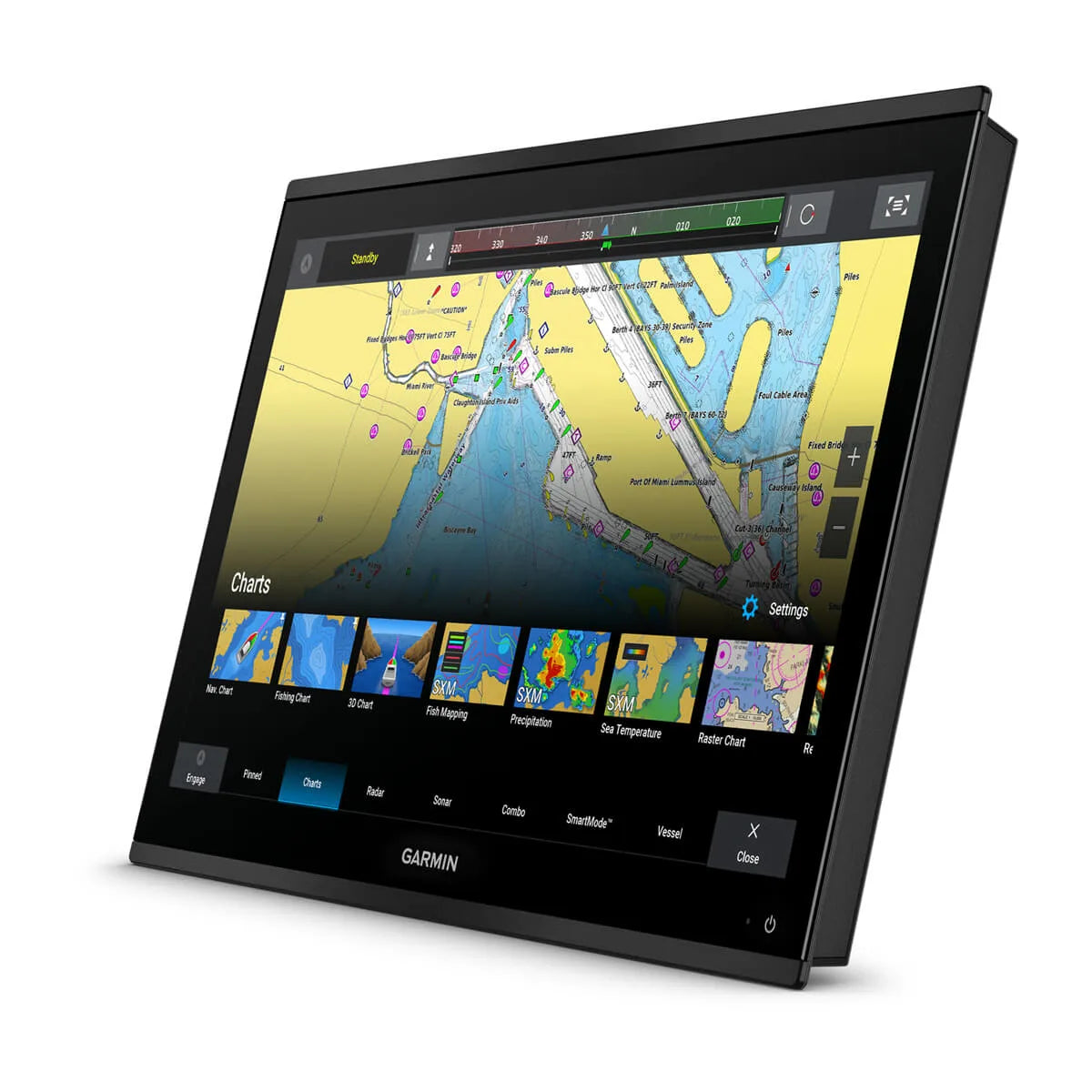 Garmin GPSMAP 9024 med globalt baggrundskort