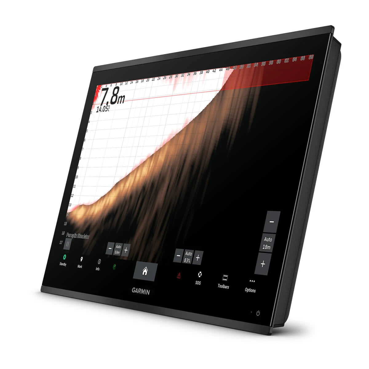 Garmin GPSMAP 9027 med globalt baggrundskort