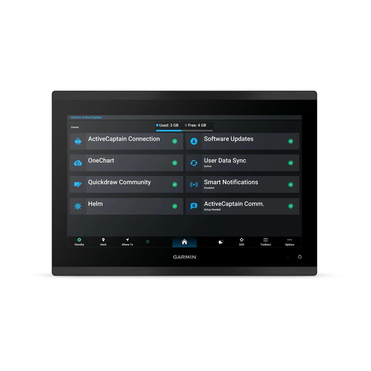 Garmin GPSMAP 9013 med globalt baggrundskort