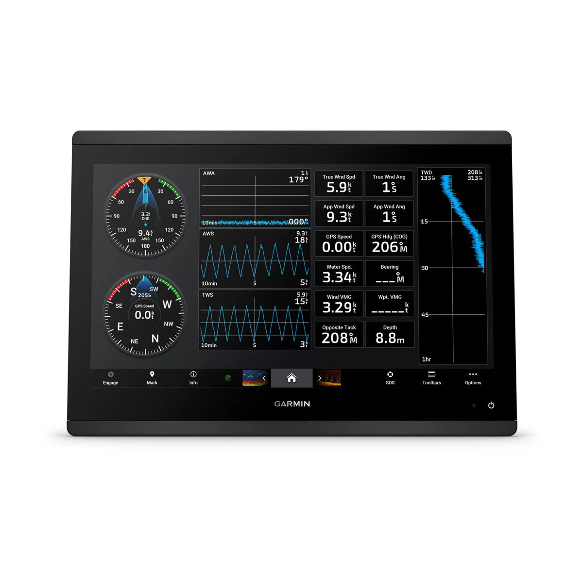 Garmin GPSMAP® 1623 Globalt baggrundskort uden ekkolod