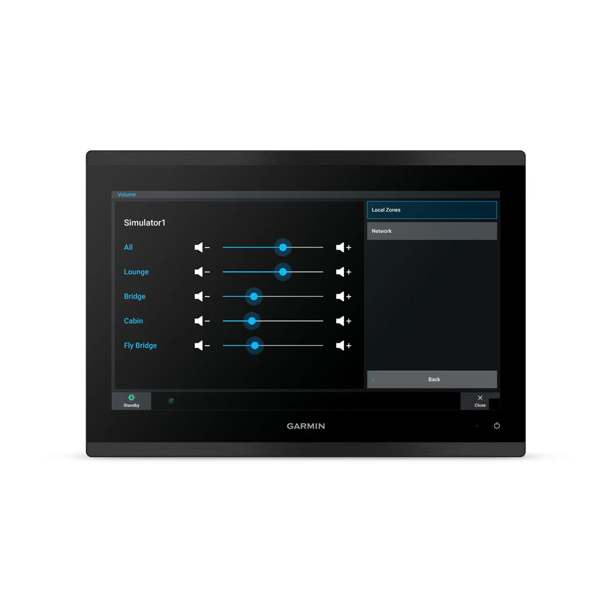 Garmin GPSMAP 9013 med globalt baggrundskort