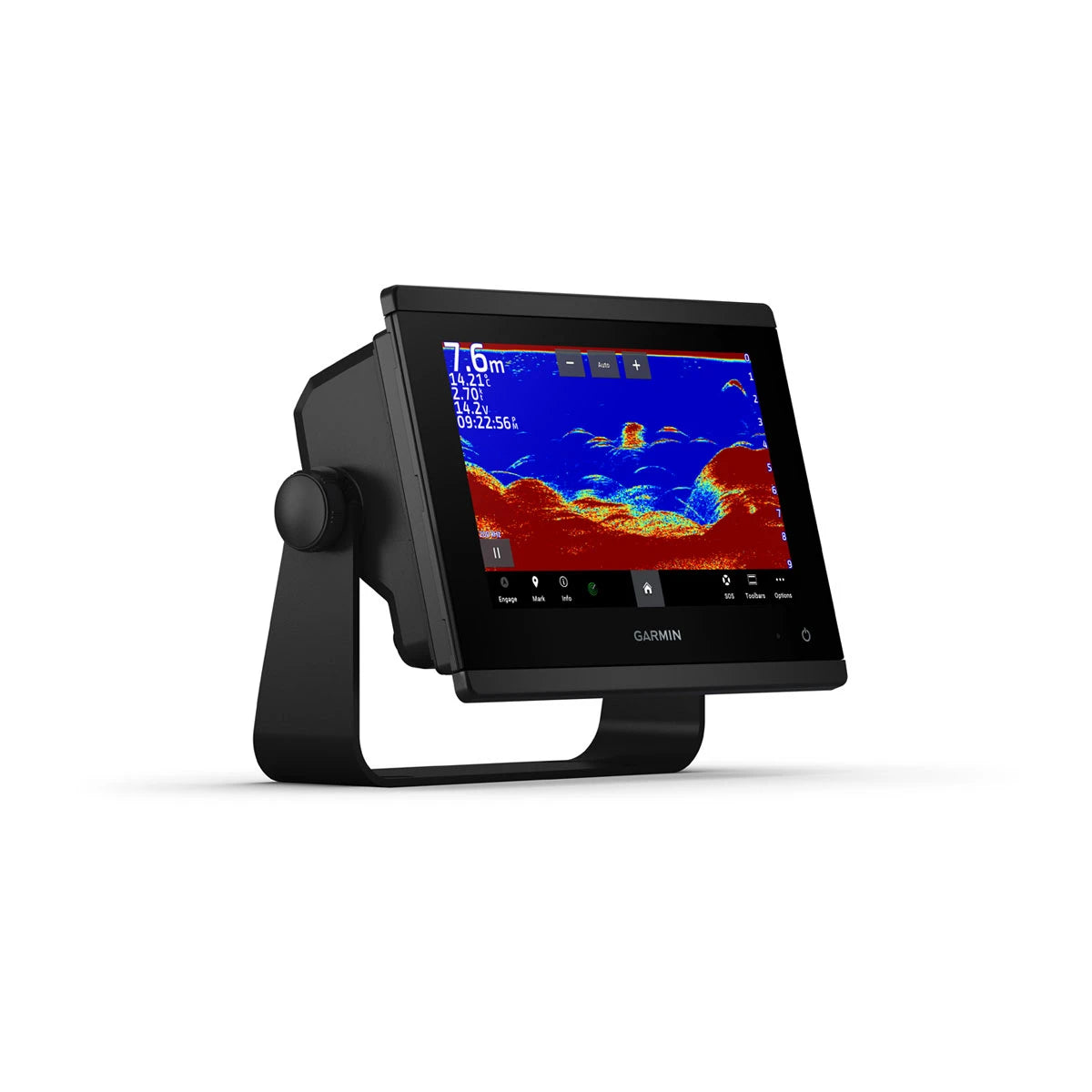 Garmin GPSMAP® 723xsv, SideVü, ClearVü und traditionelles Chirp-Sonar mit globaler Hintergrundkarte