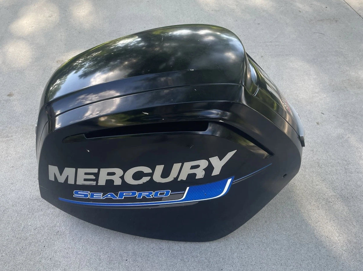 Mercury Marine SeaPro topmotorkappe 100-8M0096296 i blank Phantom Black