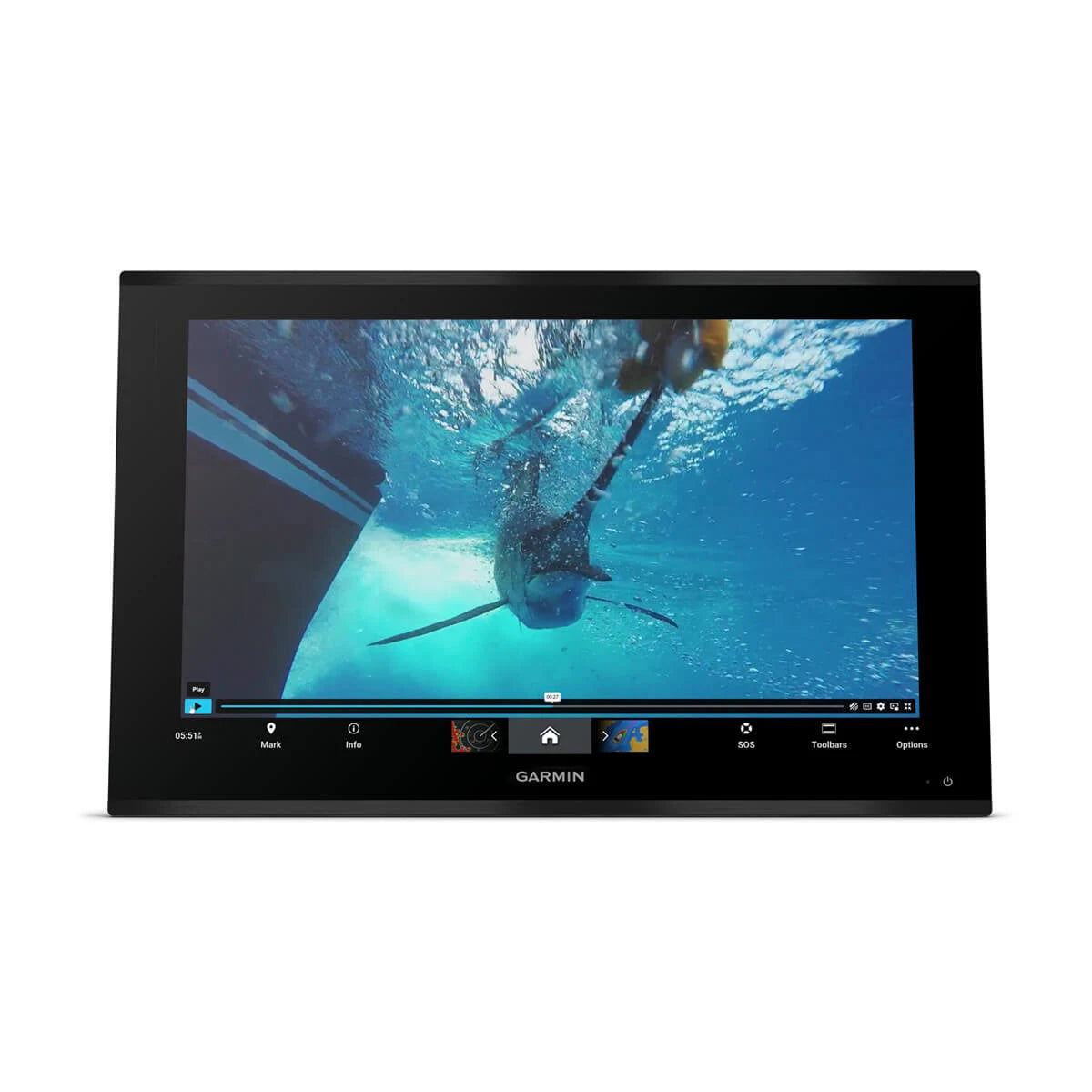 Garmin GPSMAP 9027 med globalt baggrundskort