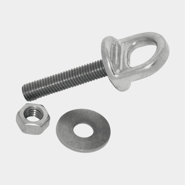 Øjebolt med møtrik – 14 cm – Rustfrit stål – Marine brug