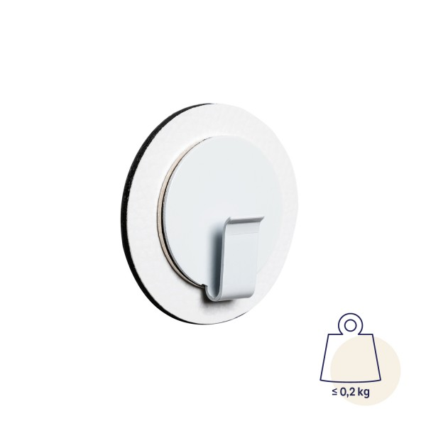 Silwy magnetic hook "CLEVER" (White)