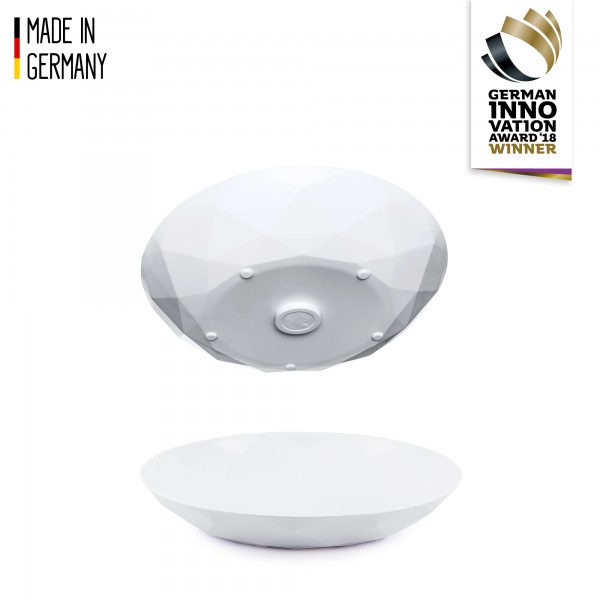 Silwy set of plastic plates - white 2