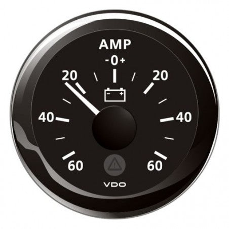 OUTLET: VDO Veratron Marine ViewLine Ammeter 60A Black 52mm – A2C59512328