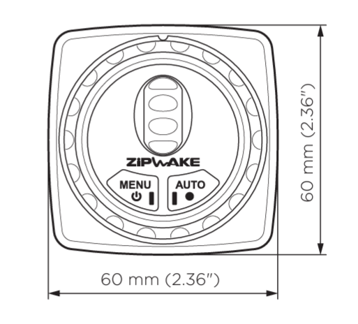 Zipwake MC Mini Controller - kompakt styrepanel til trim