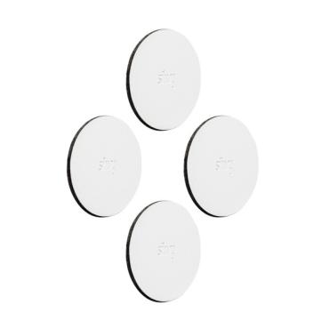 Silwy magnetisk bordskåner i læderlook 6,5 cm hvid