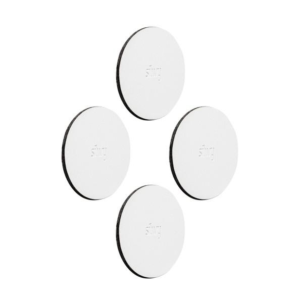 Silwy magnetisk bordskåner i læderlook 5 cm- hvid