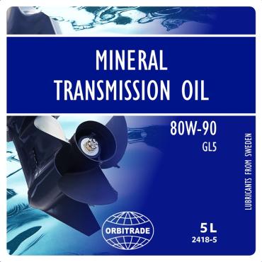 Orbitrade Gearolie mineralsk 80W-90 5L