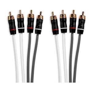 Fusion® Performance RCA Cables, 4 Channel, 12 ft Cable