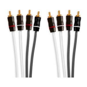 Fusion® RCA kabler, 4 kanaler, 12 fod (3,66 m) kabel