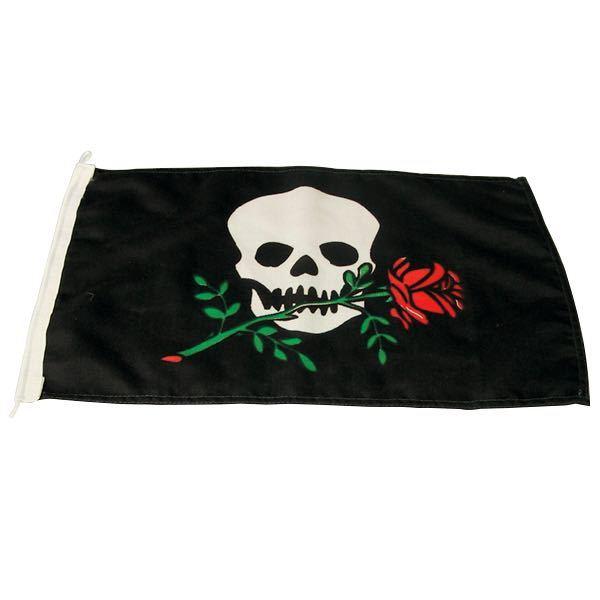 1852 Humør-flag pirat/rose 30x45cm