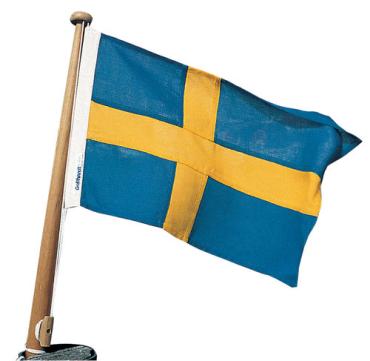 Adela Bådflag Bomuld Sverige , 120X75 Cm
