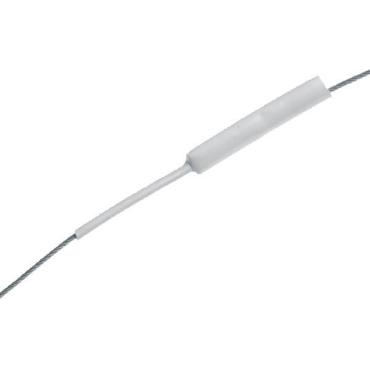 1852 Wire overtræk hvid UV-bestandig krympeflex Ø12-3mm 15m