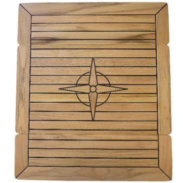 Foldbar teakbordplade L:60 x  B:70/35cm