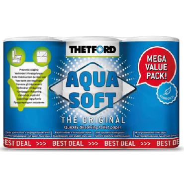 Aqua soft toiletpapir, 6 ruller - Mega Value Pack