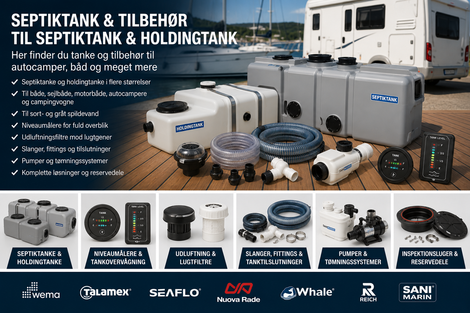 Septiktanke, Holdingtanke & Tilbehør