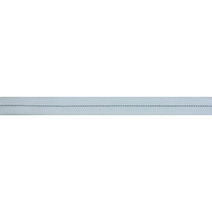 Liros Gurtbandschlauch 30 mm weiß mit schwarzem Markierungsfaden