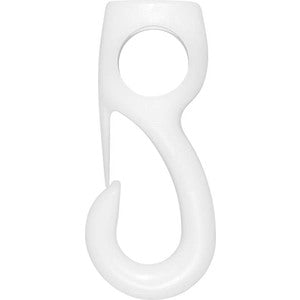 Liros Karabinerhaken 4 mm weiß 5 Stk.