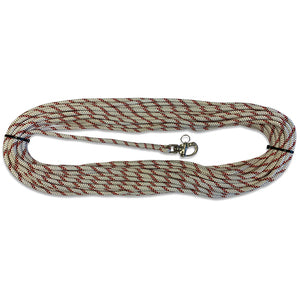 Liros fald m/svirvelhage 12mm x 45 mtr  hvid/rød