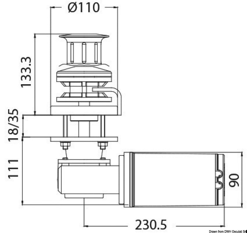 Italwinch Smart R1 ankerspil 500W