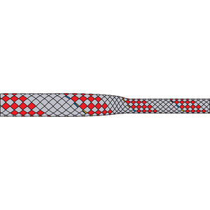Liros Taper Pro 9 mm silbergrau-rot 30 m