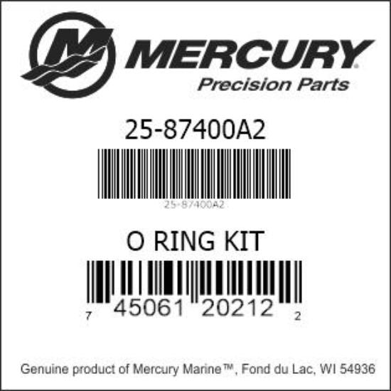 Quicksilver/Mercury O RING KIT - P/N: 25-87400A2