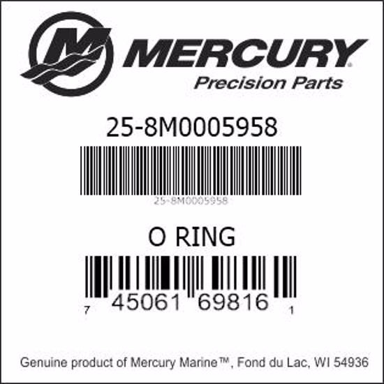 Mercury Marine O-ring til termostathus 25-8M0005958