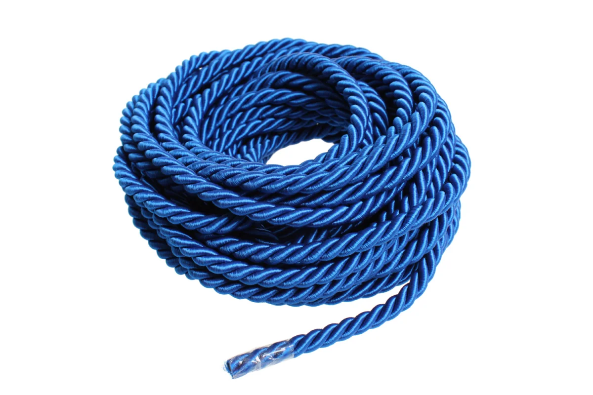 Polypropylen Reb – 20 mm – 40 m – 3-Slået Blåt Tovværk (Outlet / Restparti)