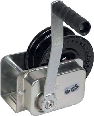 Trailer winch with brake 1136 kg