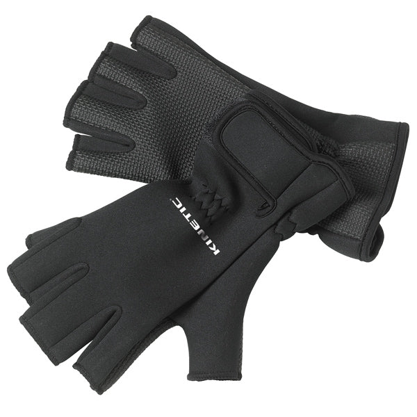 Kinetic Neoprene handske "Half Finger" M sort